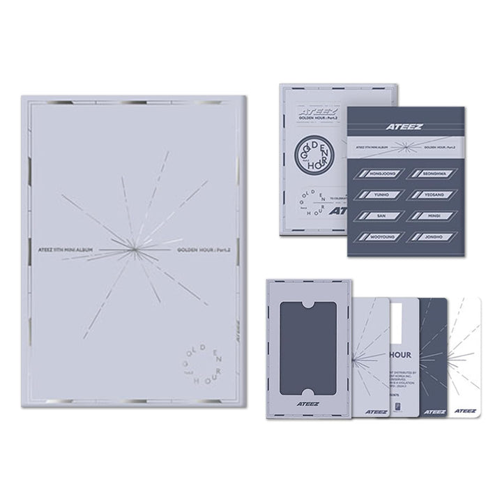 ATEEZ - 11th Mini Album [GOLDEN HOUR : Part.2] (POCAALBUM - TO Ver.) Photo Stand + QR Card + Image C