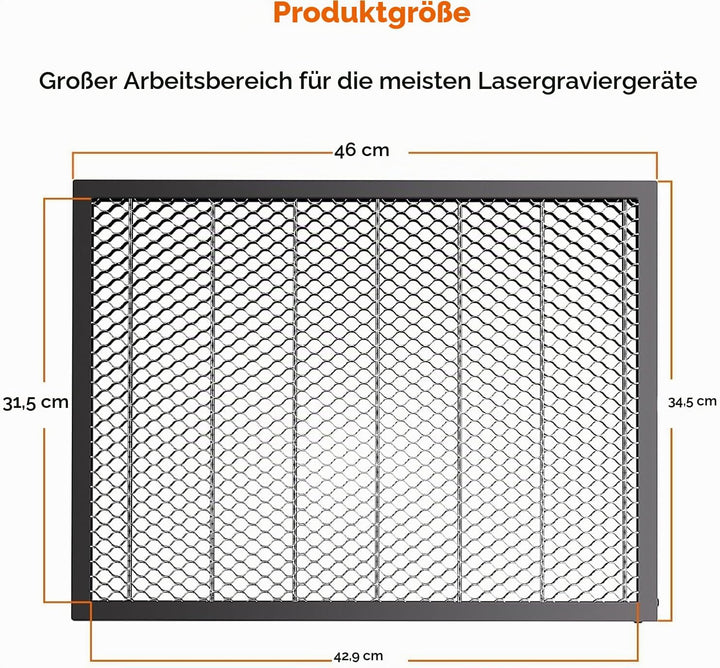 Creality Waben-Lasertisch für Falcon A1 Lasergravierer, Wabenplattform für Lasergravur- und Schneide