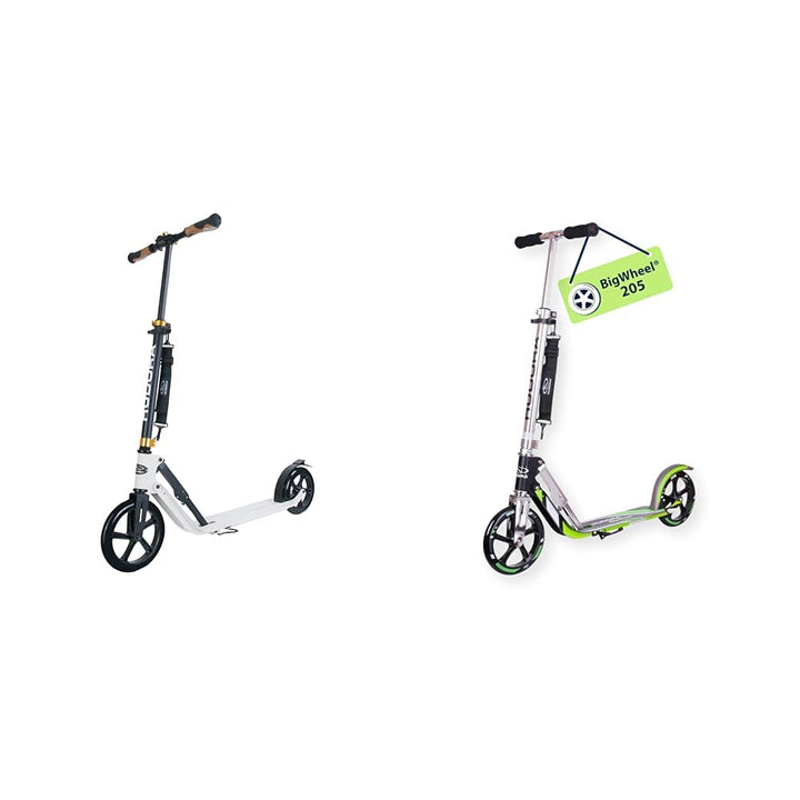 HUDORA BigWheel Style 230 Scooter - Stabiler Aluminium-Roller mit grosser Trittfläche - Höhenverstel