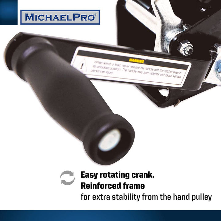 MichaelPro MP009060 Handwinch Single Gear, 960 Kg