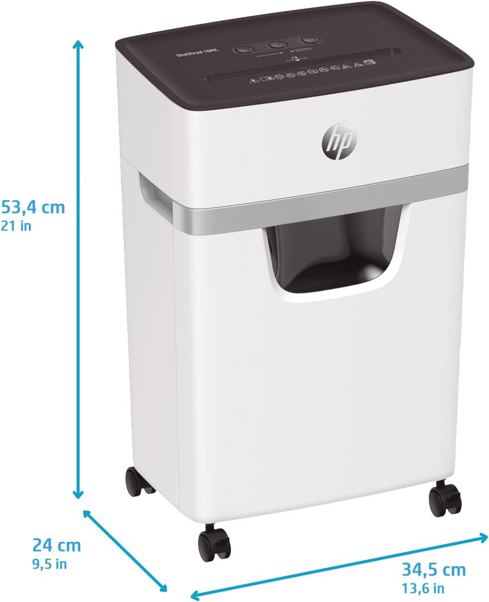 HP OneShred 10MC, Aktenvernichter, Sicherheitsstufe P-5, Micro Cut, 10 Blatt, 2804 Micro Cut 10 Blat
