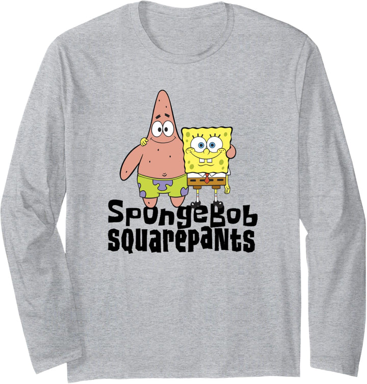 SpongeBob And Patrick Best Friends Logo Langarmshirt