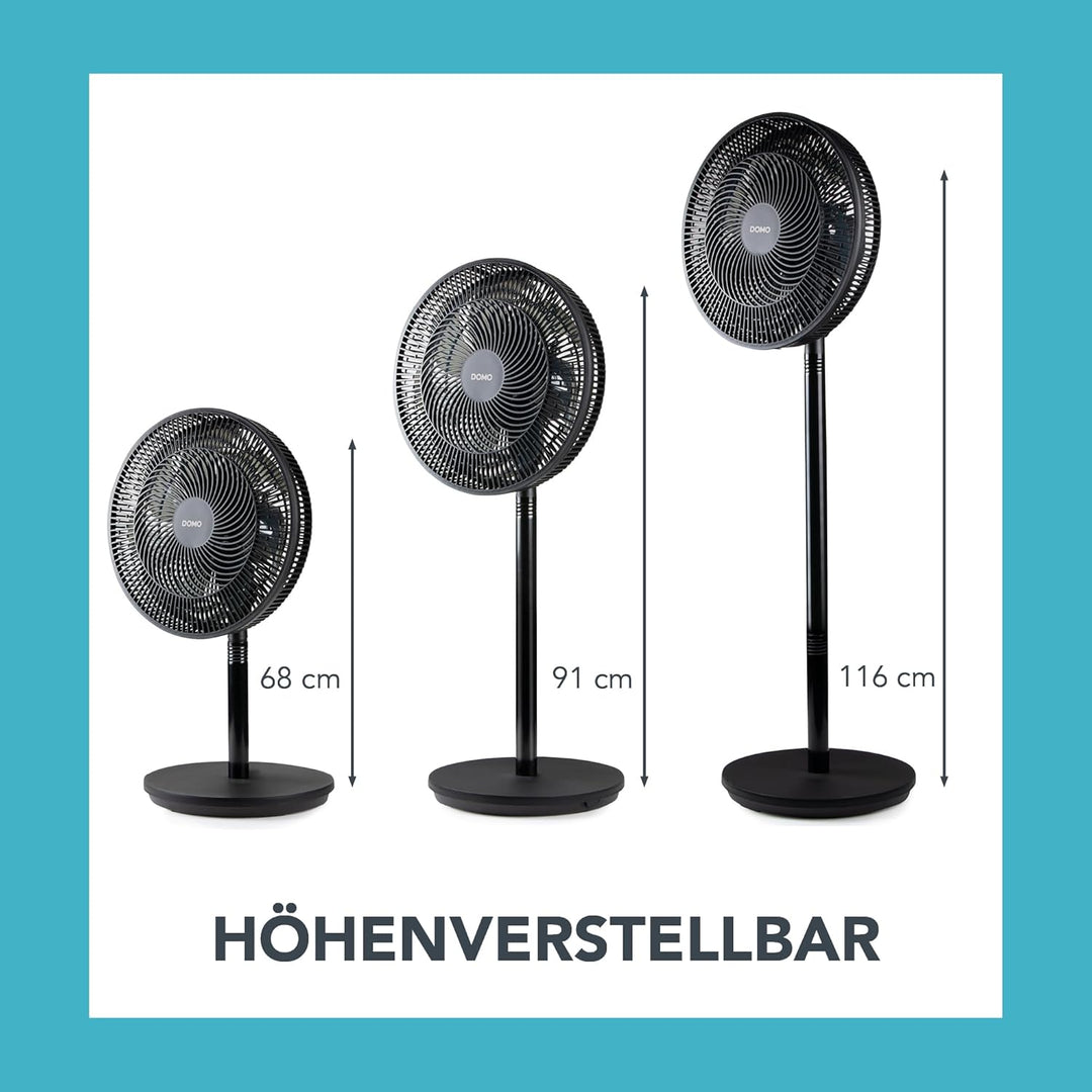 DOMO DO8159 2-in-1 Standventilator Multiblade – Ventilator mit 7 Blättern – Leise 44 dB – 3 Stufen –