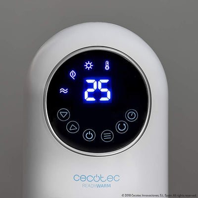 Cecotec Keramikheizung Ready Warm 10100 Smart Ceramic. 2200 W, LED-Anzeige und Steuerung, 3 Modi, ei