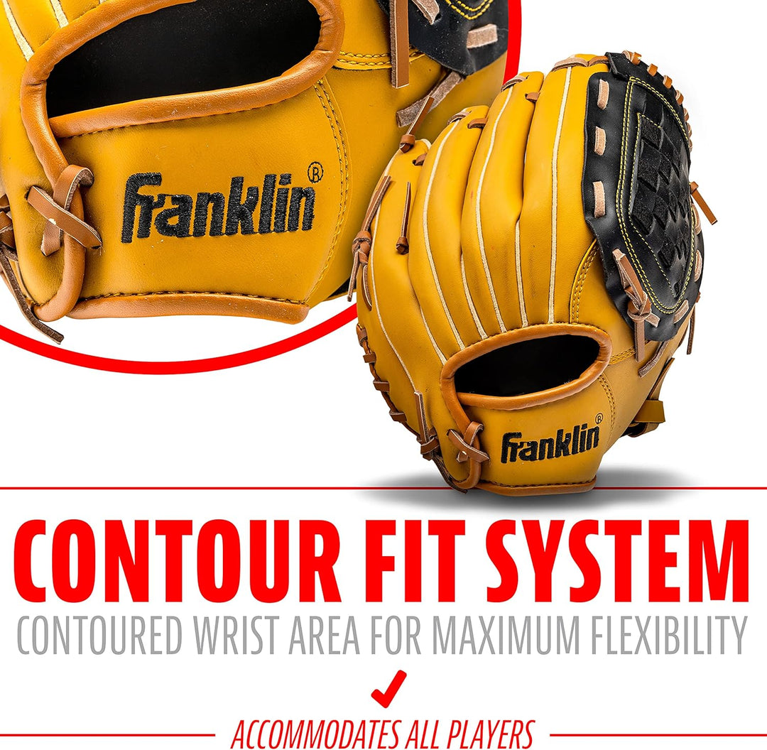 Franklin Sports Field Master Series Baseball Handschuhe Werfer, für Rechtshänder 10.5", Werfer, für