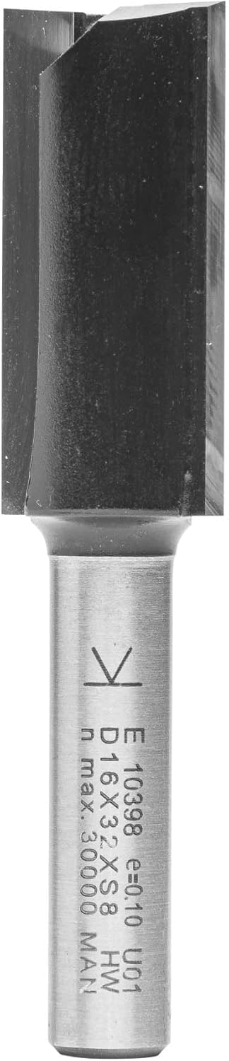 ENT 10398 Nutfräser HW, Schaft (S) 8 mm, Durchmesser (D) 16 mm, NL 32 mm, SL 32 mm, GL 64 mm D=16 /