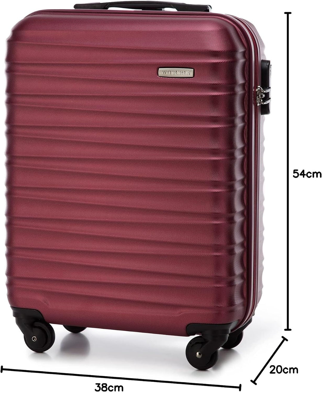 WITTCHEN Reisekoffer Handgepäck Kabinengepäck Rollkoffer Kabinenkoffer Kleiner Koffer Trolley Hartsc