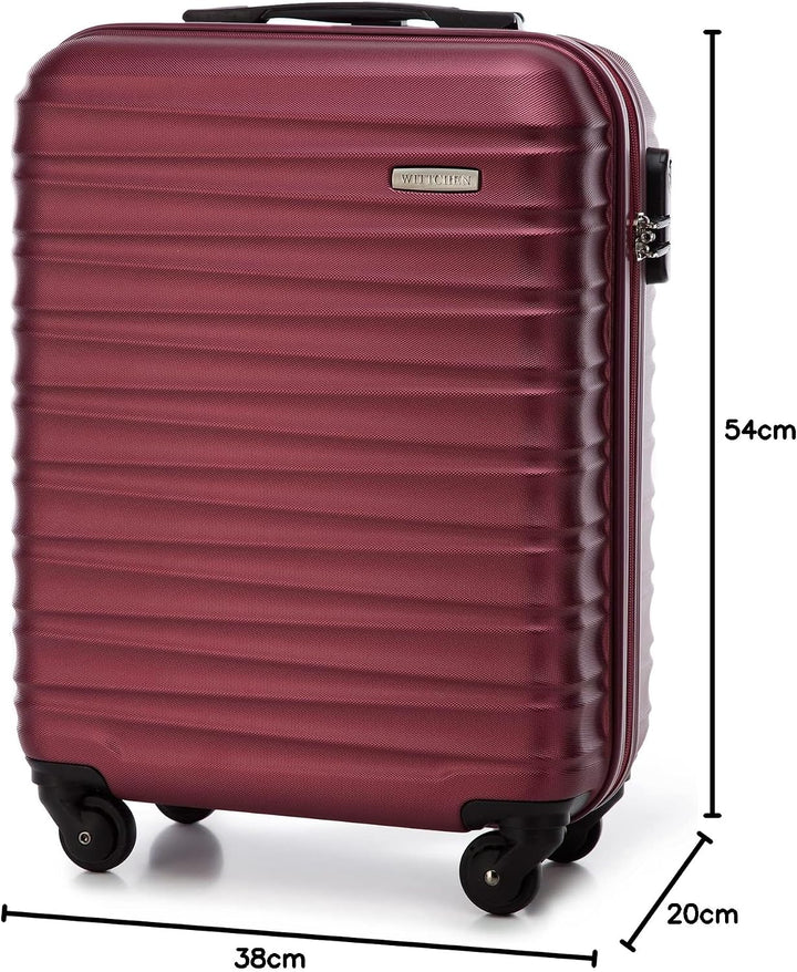 WITTCHEN Reisekoffer Handgepäck Kabinengepäck Rollkoffer Kabinenkoffer Kleiner Koffer Trolley Hartsc