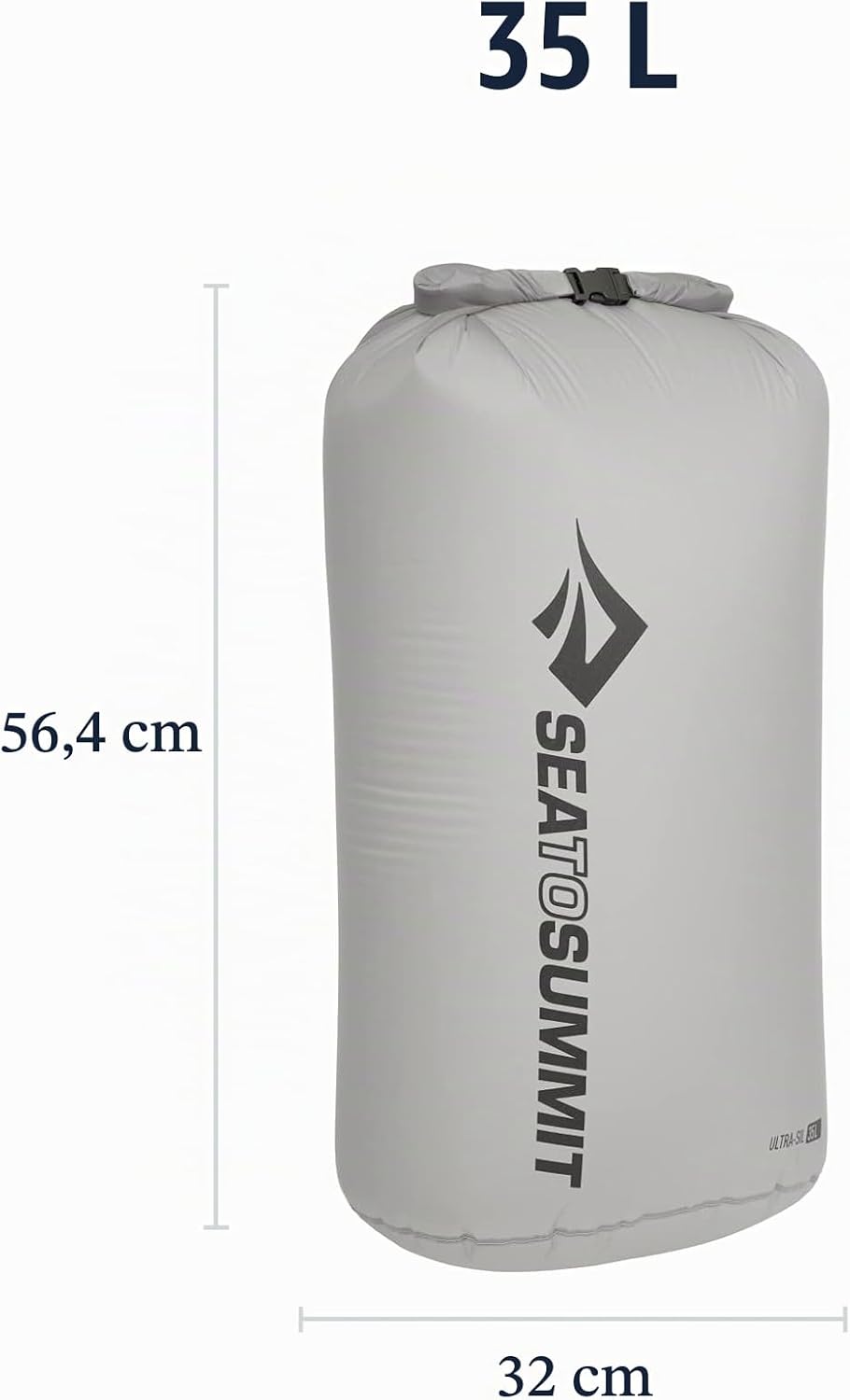 Sea to Summit Ultra-SIL Dry Bag 35l Grau - Leichter wasserdichter Drybag, 35l, Grösse 35l - Farbe Hi