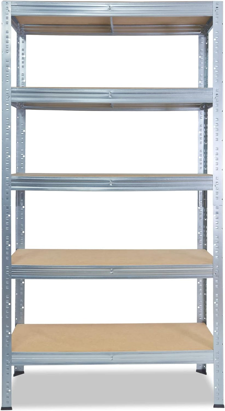 shelfplaza® 180x30x45cm Profi Schwerlastregal verzinkt/Metallregal mit 5 Böden à 200kg Tragkraft/Kel