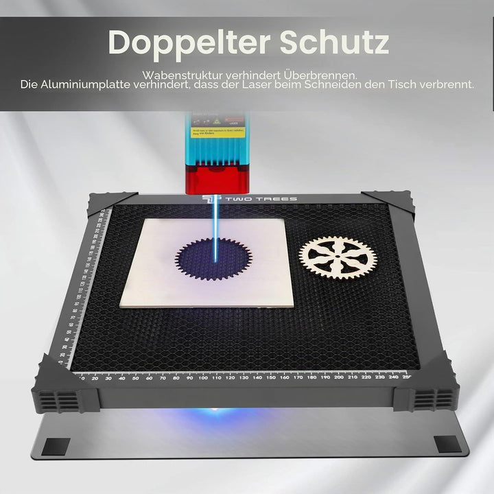 Twotrees Wabentisch 500x500mm Laser Waben Arbeitstisch für Lasergravierer Honeycomb Wabenplatte mit