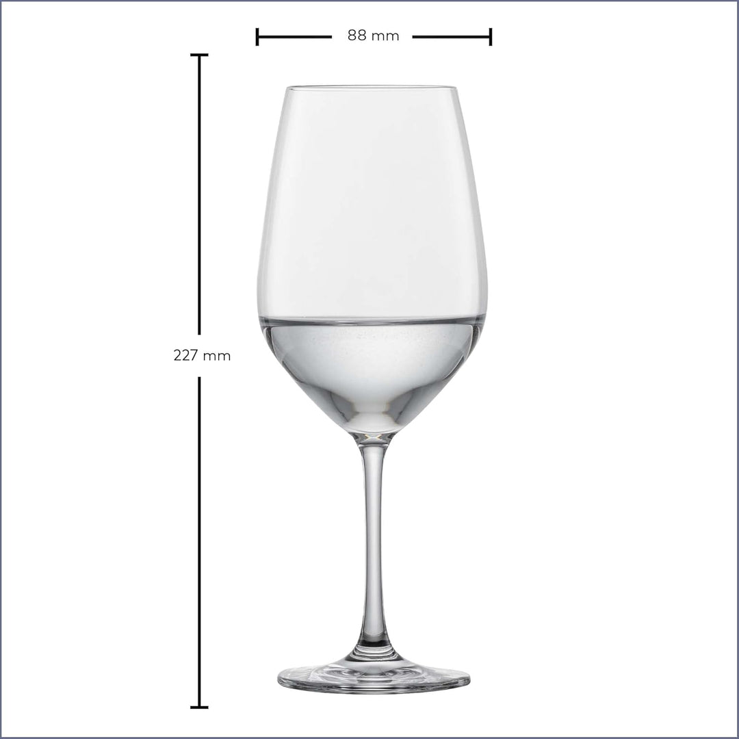SCHOTT ZWIESEL Rotweinglas Viña (6er-Set), klassische Kristallgläser für Rotwein oder Wasser, spülma