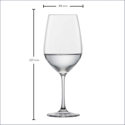 SCHOTT ZWIESEL Rotweinglas Viña (6er-Set), klassische Kristallgläser für Rotwein oder Wasser, spülma