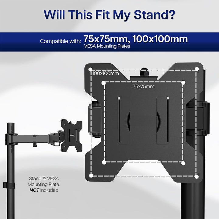 VIVO Adapter VESA Mount Kit, Bracket Set für Apple 21,5" und 27" iMac, Ende 2009 bis 2020 Modelle, L