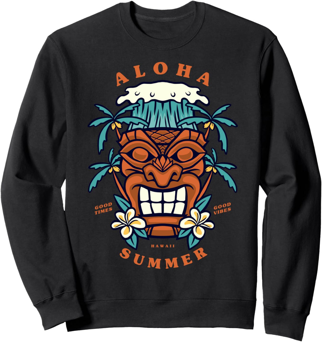 Aloha Hawaiian Hemd Männer Frauen Hawaii Tiki Sommerurlaub Sweatshirt