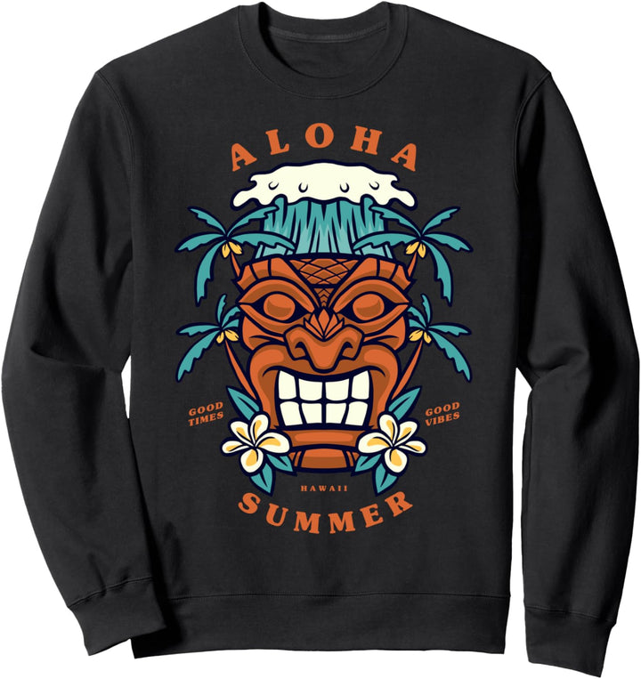 Aloha Hawaiian Hemd Männer Frauen Hawaii Tiki Sommerurlaub Sweatshirt