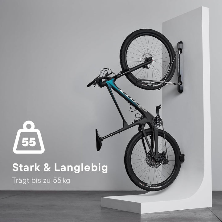 Steadyrack Fahrradhalterung – Schwenkbare Wandhalterung für Mountainbikes, Trägt 35 kg, Für 20"-29"
