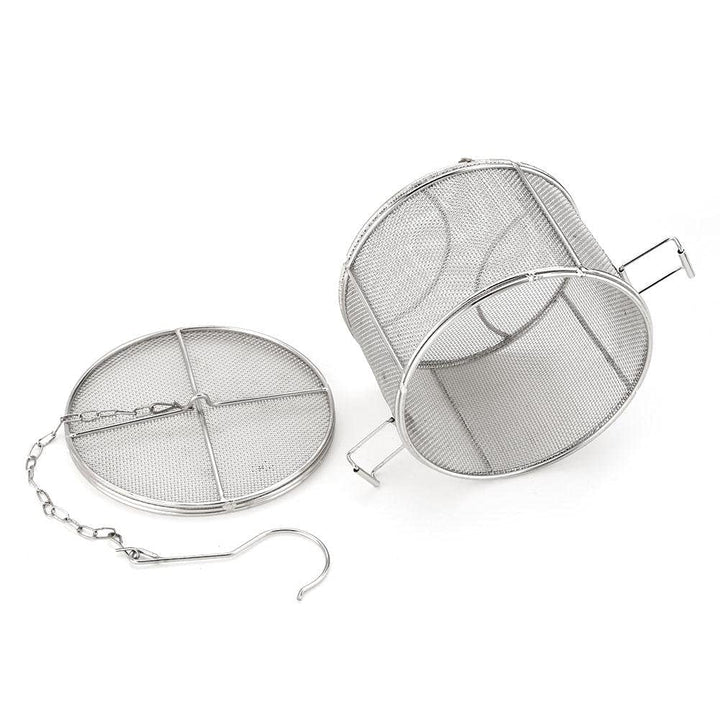 Edelstahl Spice Gewürz Sieb Tea Ball Sieb Suppe Würze Abtrennung Korb Spice Filter - 14 * 10cm 14*10
