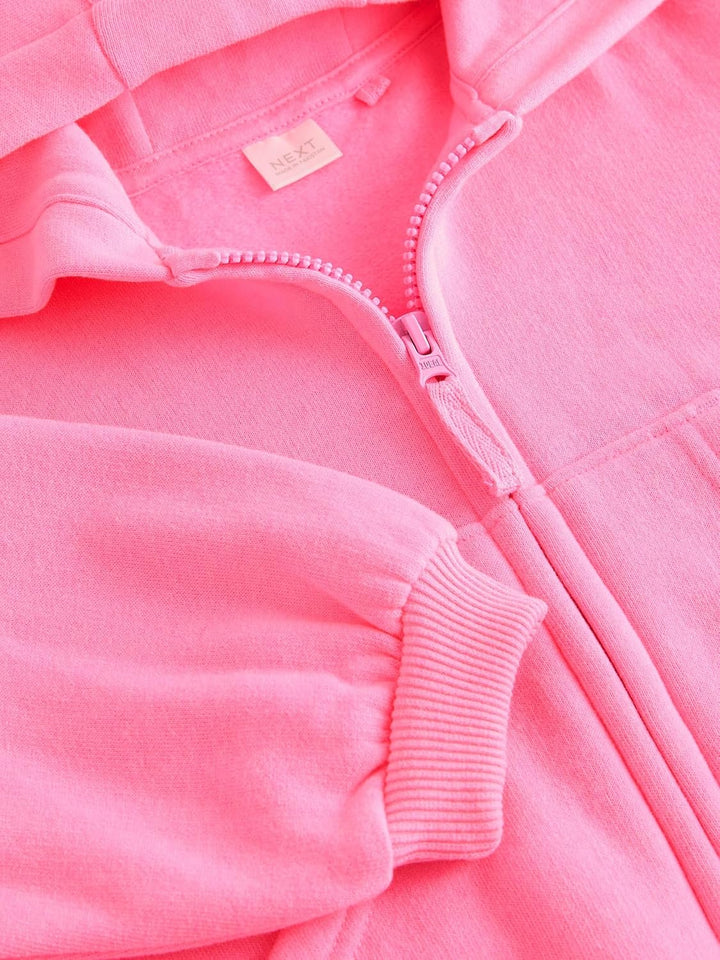 NEXT Mädchen Standard Kapuzenjacke 80-86 Bright Pink, 80-86 Bright Pink