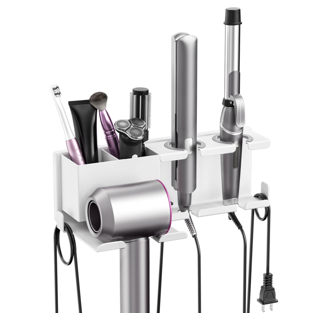 Fönhalter Ohne Bohren - Metall Wandhalterung für Dyson Airwrap, Lockenstab, Glätteisen & Föhn, Stabi
