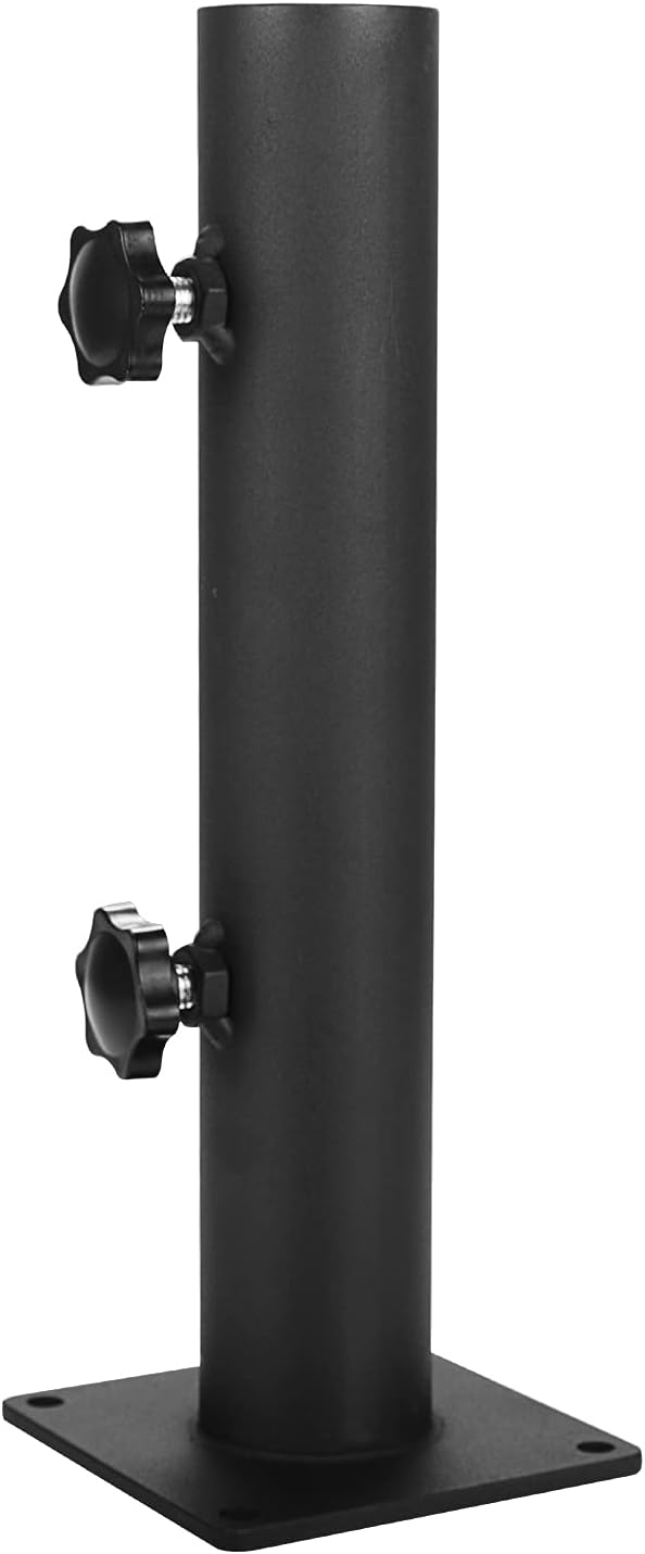 VANROUG Robuster quadratischer Sonnenschirmständer Sonnenschirmfuss aus Stahl mit verstellbarem Knau