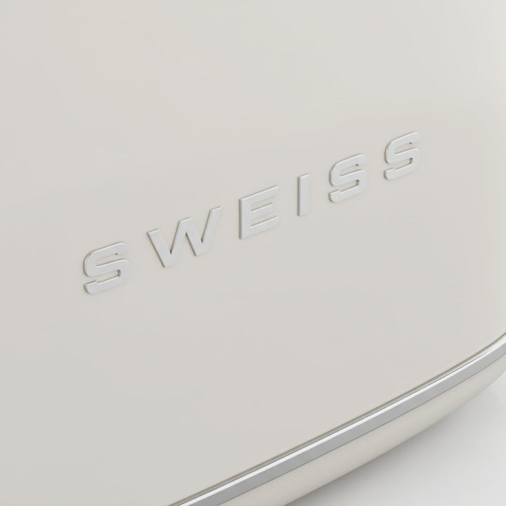 SWEISS Vintage-Toaster GRS8, 2 Schlitze, 6 Bräunungsstufen, Auftaufunktion, Für Baguette geeignet, S