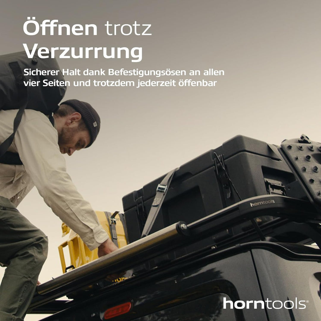 horntools Transportbox - Wasserdichte Reisebox - Lagerbox Stapelbar - 3,6mm dickes Polyethylen - Sic