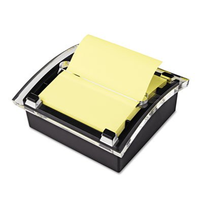 Clear Top Pop-Up Note Spender für 3 x 3 selbstklebend Notizen, schwarz, verkauft als je 1