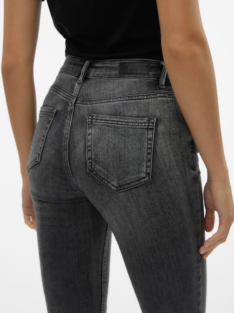 VERO MODA Female Skinny Jeans VMFLASH Mid Rise Skinny Fit Jeans, XS / 34L