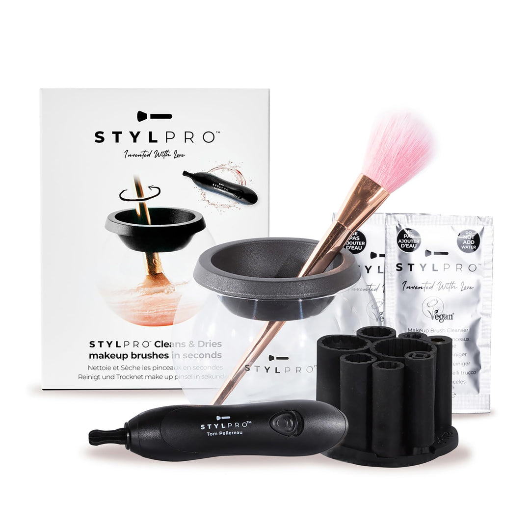 STYLPRO Elektrischer Make-up-Pinselreiniger & Trockner - Reinigt und trocknet gründlich in 30 Sekund