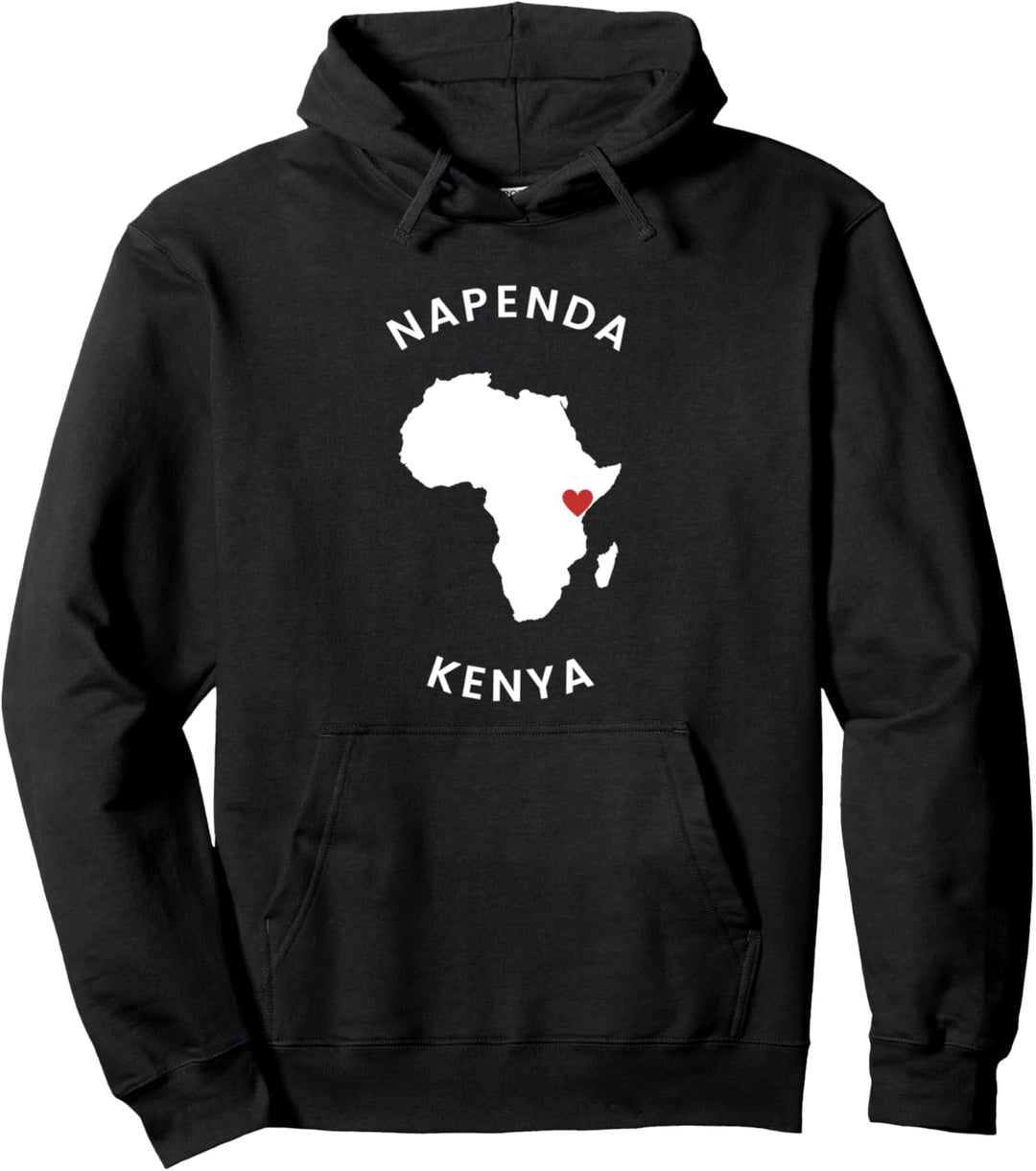 Napenda Kenia | Ich liebe Kenia | Swahili | Kiswahili Pullover Hoodie