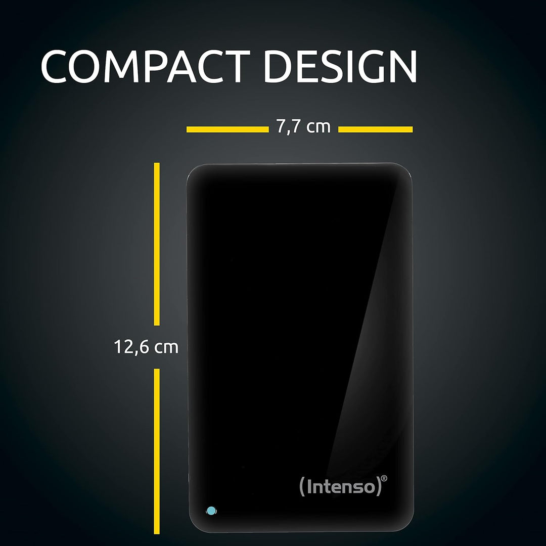 Intenso Memory Case 1 TB Externe Festplatte (6,35 cm (2,5 Zoll) 5400 U/min, 8 MB Cache, USB 3.0) sch