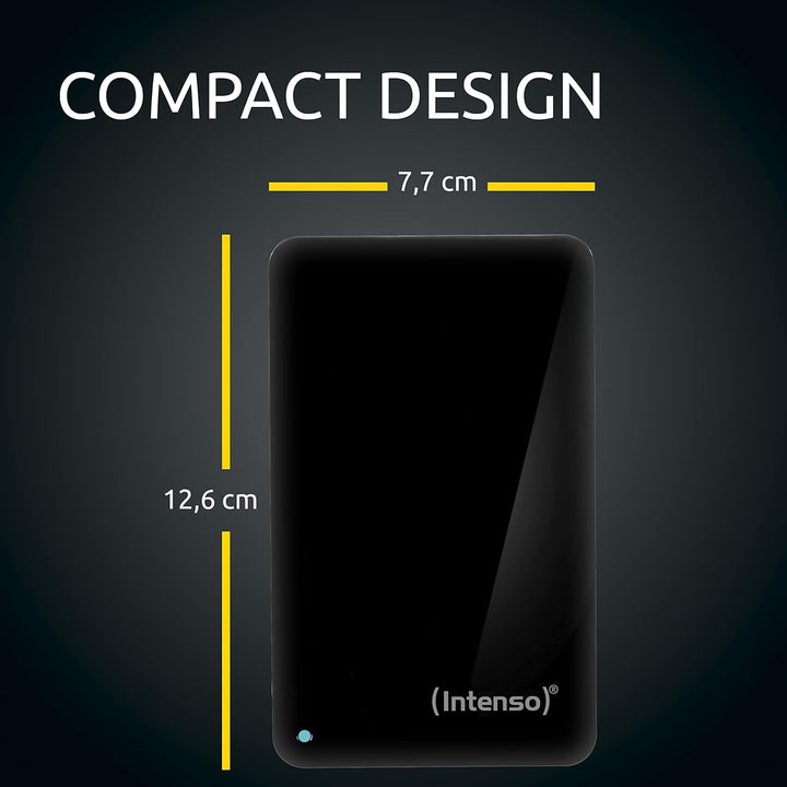Intenso Memory Case 1 TB Externe Festplatte (6,35 cm (2,5 Zoll) 5400 U/min, 8 MB Cache, USB 3.0) sch