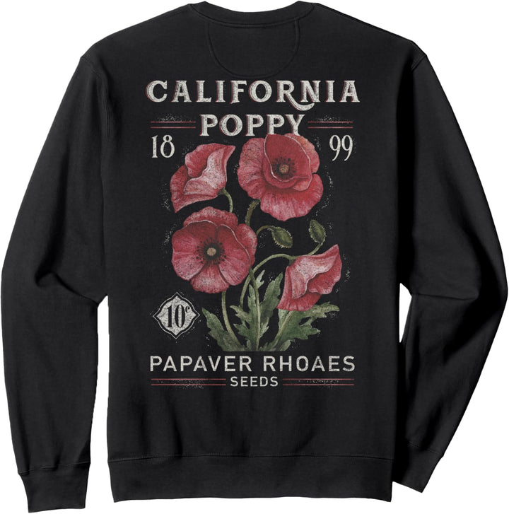 California Poppy V2 Front & Back Sweatshirt