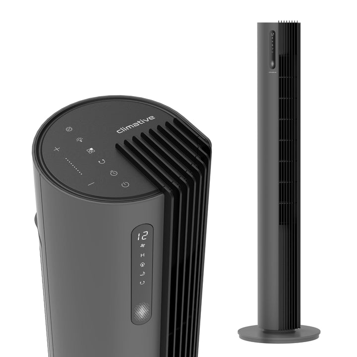 Turmventilator 110 cm PURE Plasma Ionisierung 12 Geschwindigkeiten 30W Timer 12h Standventilator seh