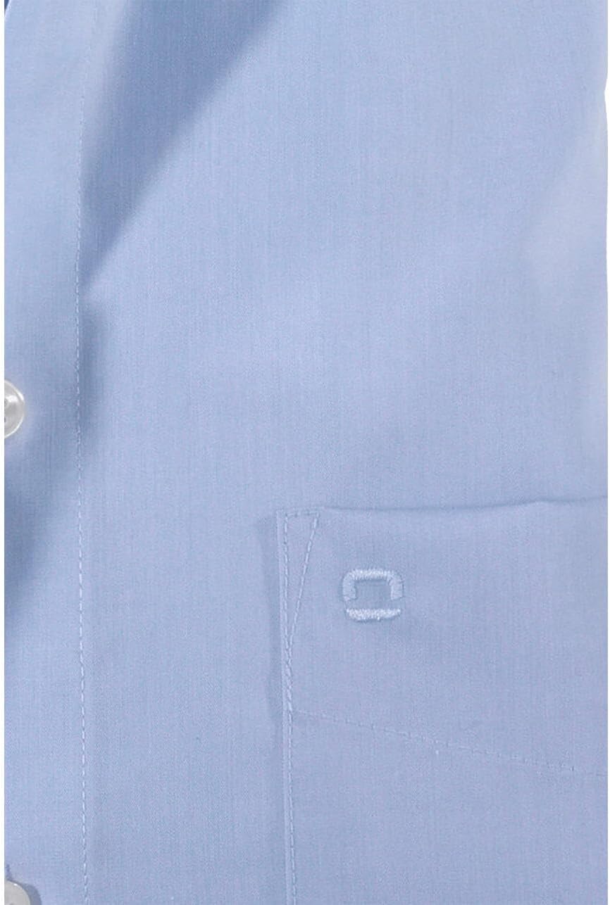 OLYMP Luxor Comfort fit Hemd Langarm New Kent Kragen Chambray Flieder 40 Bleu 11, 40 Bleu 11