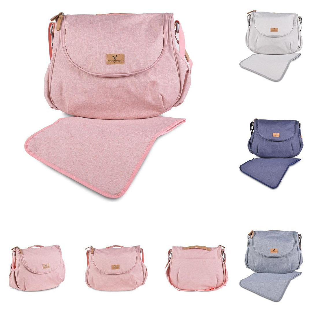 Cangaroo Wickeltasche Naomi Wickelunterlage, verstellbarer Gurt, Reissverschluss Rosa, Rosa