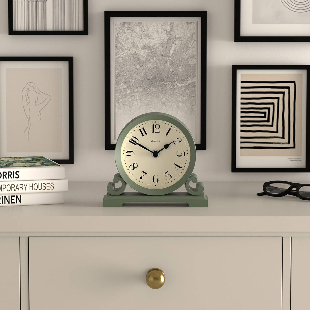 JONES CLOCKS® Saloon Kaminsimsuhr - Traditionelles/Klassisches Design - Schlafzimmeruhr - Wohnzimmer