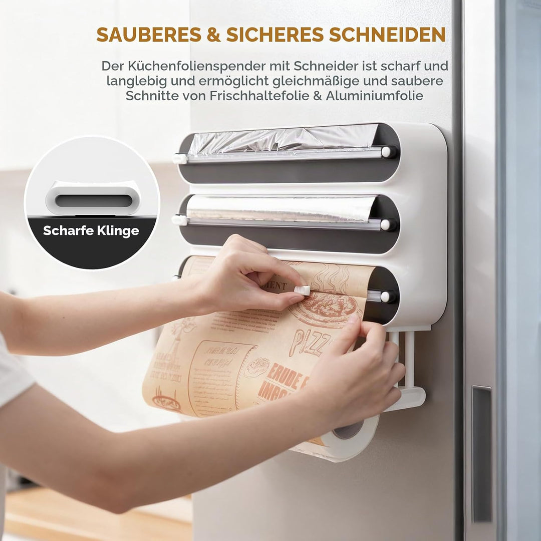 Küchenrollenhalter Wand,Frischhaltefolienspender und alufolie schublade,Alufolienspender und frischh