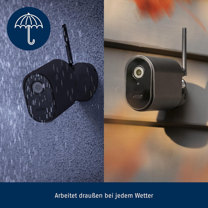ABUS 96489 WLAN Tube Kamera, Schwarz, 1 Stück (1er Pack) Schwarz Single, Schwarz Single