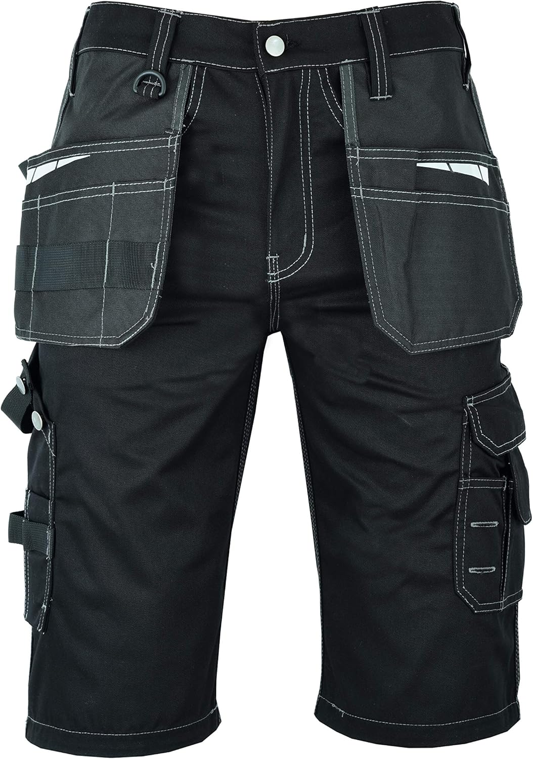 MS9 Herren Arbeitsshorts Kurze Arbeitshose Cargoshorts mit Holstertaschen Werkzeugtaschen Multifunkt
