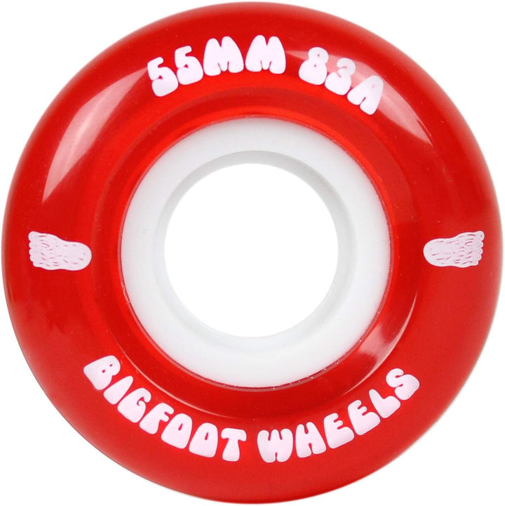 Bigfoot Wheels Cruiser Skateboard-Räder, 55mm rot