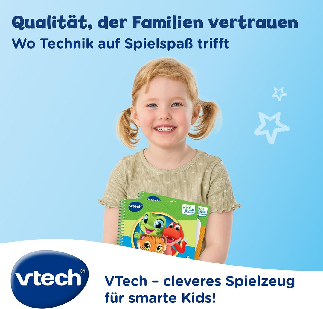 Vtech MagiBook Story'Friends Starter Set inkl. Buch Tagesabläufe Lernstufe 1 – 2 interaktive Soundbü