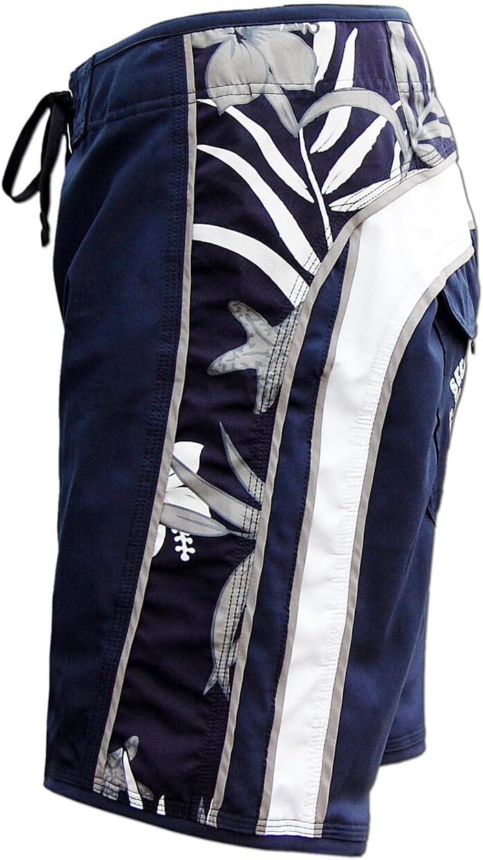 SEESTERN Herren Microstrech Boardshorts Surfshorts Boardshort Badehorts XS-3XL /2343 3XL Blau, 3XL B