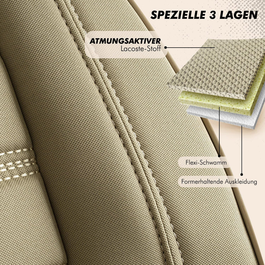 RC Royal Class Auto Sitzbezüge für Pilot Vordersitze Fahrer und Beifahrer kompatibel für LMC Wohnmob