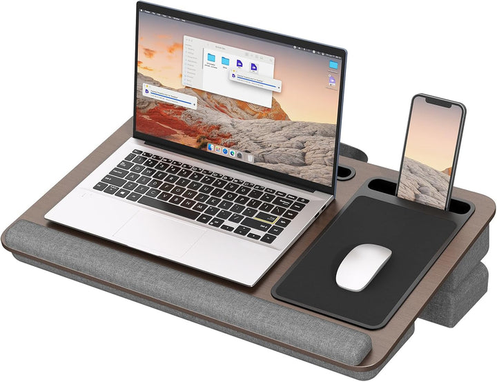 PUTORSEN Laptopkissen für Bett mit Kissen, Laptop Ständer Mausunterlage Passen bis zu 17,3 Zoll Note