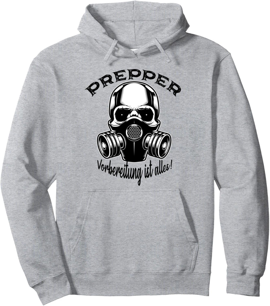 Prepper Vorbereitung ist alles Bushcraft Prepper Pullover Hoodie