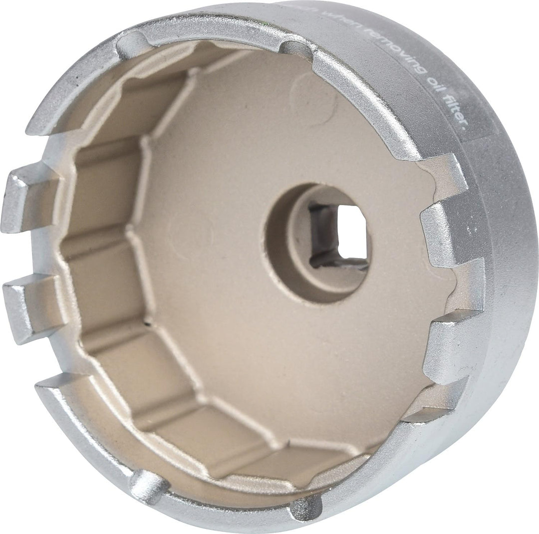 KS Tools 150.9212 3/8" Ölfilter-Schlüssel, SW 64,5mm, 14 Flächen, 4042146392171