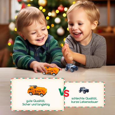 Adventskalender Kinder, Adventskalender 2023 Kinder Auto Spielzeug ab 3 4 5 6 Jahre Junge Mädchen Ki