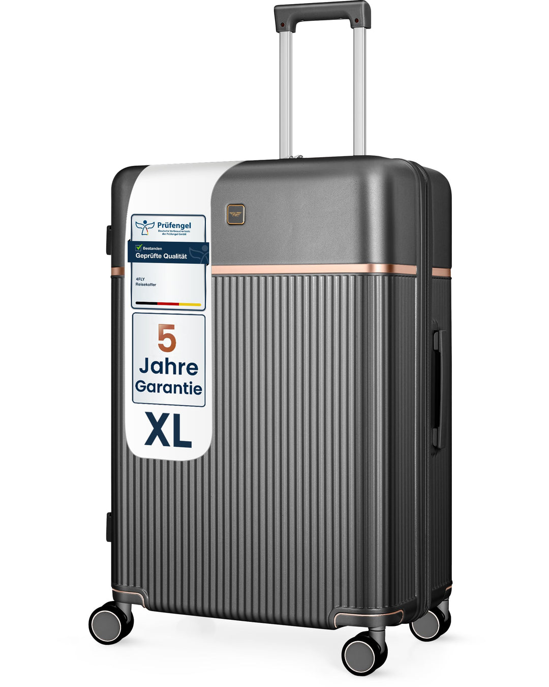 Leichter Premium Hartschalen-Reisekoffer XL - Gross 76 cm (103L) – Grosser Trolley Koffer mit TSA-Sc